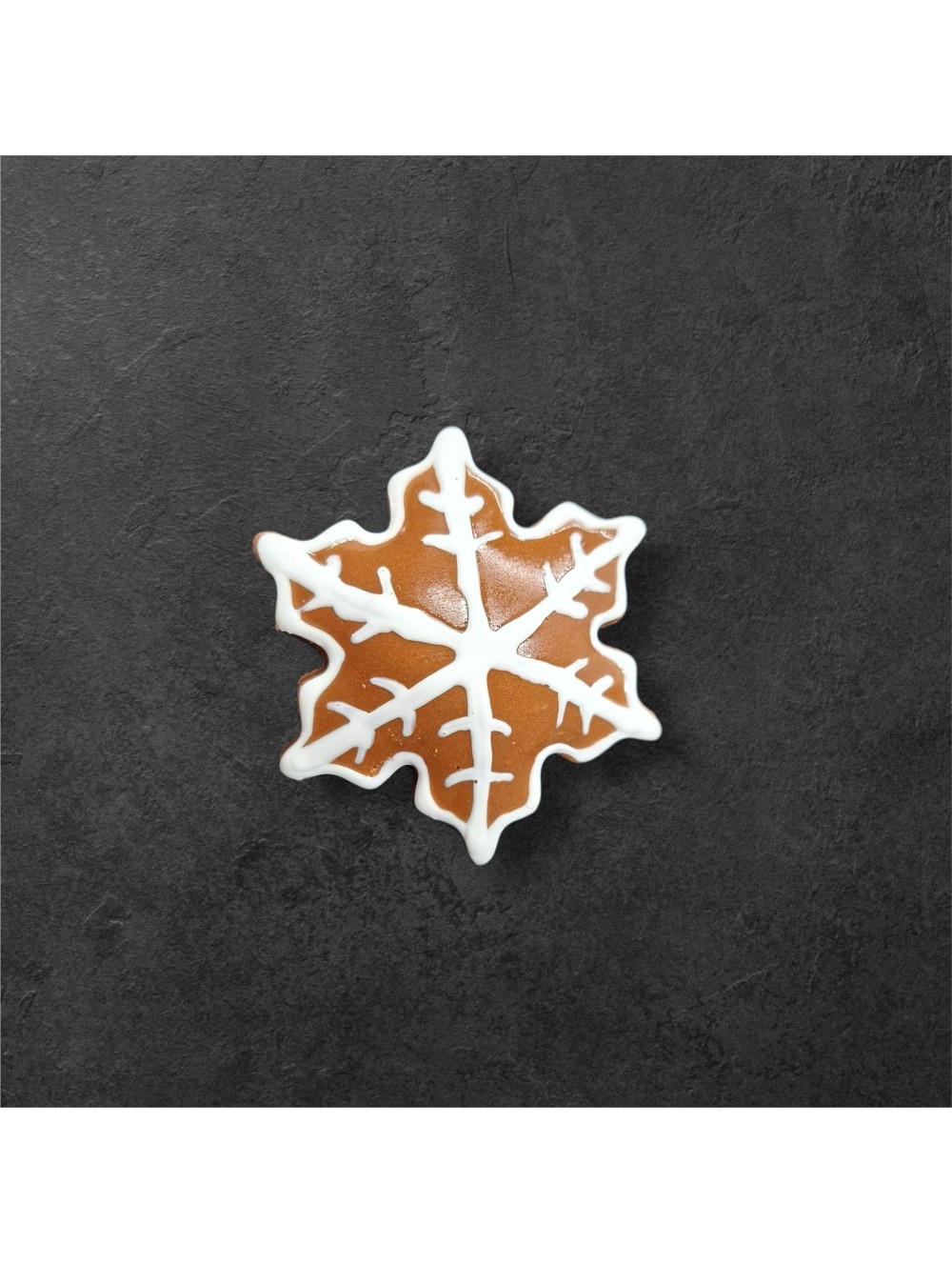 Perníková brož vločka